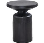 WOHNLING WL6.758 Beistelltisch Schwarz 40 cm x 40 cm x 50 cm