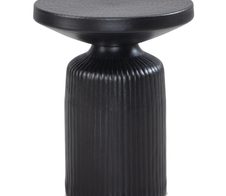 WOHNLING WL6.758 Beistelltisch Schwarz 40 cm x 40 cm x 50 cm