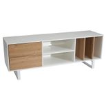 WOHNLING WL6.812 Lowboard Weiß 150 cm x 40 cm x 55 cm