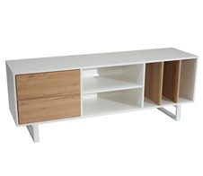 WOHNLING WL6.812 Lowboard Weiß 150 cm x 40 cm x 55 cm