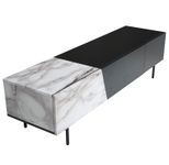 WOHNLING WL6.816 Lowboard Weiß 150 cm x 40 cm x 40 cm