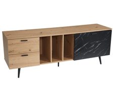 WOHNLING WL6.821 Lowboard Braun 150 cm x 40 cm x 55 cm