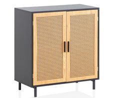 WOHNLING WL6.828 Sideboard Schwarz 80 cm x 40 cm x 87 cm