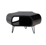 WOHNLING WL6.840 Couchtisch Schwarz Mango 60 cm x 60 cm x 35 cm