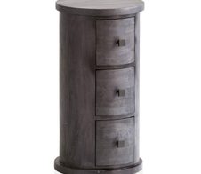 WOHNLING WL6.843 Design Sideboard Schwarz 34 cm x 34 cm x 65 cm