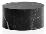 WOHNLING WL6.859 Couchtisch MONOBLOC Schwarz (Marmor) 60 cm x 60 cm x 30 cm