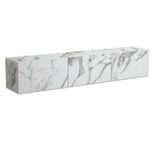 WOHNLING WL6.864 Lowboard Hängend Marmor-Optik Weiß 160 cm x 30 cm x 30 cm