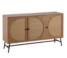 WOHNLING WL6.892 Sideboard Braun 140 cm x 39 cm x 80 cm
