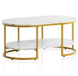 WOHNLING WL6.895 Couchtisch Weiß 100 cm x 60 cm x 45 cm