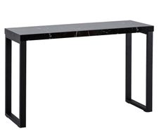 WOHNLING WL6.909 Konsolentisch Schwarz 120 cm x 40 cm x 76 cm