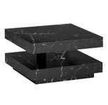 WOHNLING WL6.923 Couchtisch Schwarz 60 cm x 60 cm x 34 cm