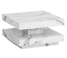 WOHNLING WL6.924 Couchtisch Weiß 60 cm x 60 cm x 34 cm