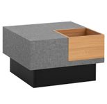 WOHNLING WL6.930 Couchtisch Grau 65 cm x 65 cm x 40 cm