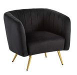 WOHNLING Design Loungesessel WL6.954 Schwarz