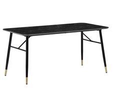 WOHNLING Esszimmertisch Marmor-Optik WL6.956 schwarz