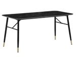 WOHNLING Esszimmertisch Marmor-Optik WL6.958 schwarz
