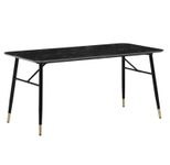 WOHNLING Esszimmertisch Marmor-Optik WL6.962 schwarz