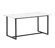 WOHNLING Esszimmertisch Marmor-Optik WL6.965 weiß