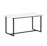 WOHNLING Esszimmertisch Marmor-Optik WL6.967 weiß