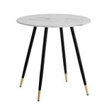 WOHNLING Esszimmertisch Marmor-Optik WL6.976 weiß