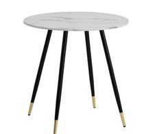 WOHNLING Esszimmertisch Marmor-Optik WL6.976 weiß