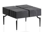 WOHNLING WL6.980 Couchtisch Schwarz 60 cm x 60 cm x 40 cm