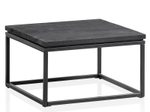 WOHNLING WL6.986 Couchtisch Schwarz 60 cm x 60 cm x 35 cm