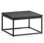 WOHNLING WL6.986 Couchtisch Schwarz 60 cm x 60 cm x 35 cm