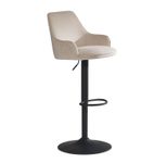 WOHNLING Barhocker WL7.008 Samt beige