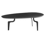 WOHNLING WL7.126 Couchtisch Schwarz Mango 86 cm x 50 cm x 30 cm