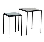 WOHNLING WL7.130 Beistelltisch (2er Set) Bunt 39 cm x 39 cm x 55 cm