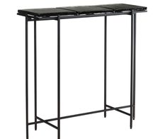 WOHNLING WL7.138 Konsolentisch Schwarz 90 cm x 29 cm x 85 cm