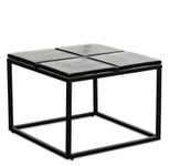 WOHNLING WL7.139 Couchtisch Schwarz 58 cm x 58 cm x 44 cm