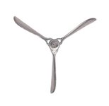 WOHNLING WL7.167 Deko Propeller Wand 85x85 cm Silber