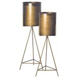 WOHNLING WL7.171 Pflanzgefäß 2er Set Gold