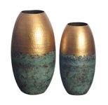 WOHNLING WL7.184 Vasen 2er Set Patina Gold