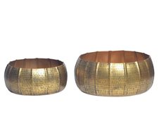 WOHNLING WL7.204 Pflanzgefäß 2er Set Gold