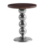 WOHNLING WL7.210 Beistelltisch Massivholz / Metall 50x50x60 cm