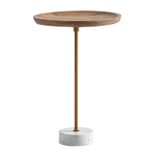 WOHNLING WL7.217 Beistelltisch Massivholz / Metall 40x40x55 cm