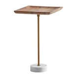 WOHNLING WL7.218 Beistelltisch Massivholz / Metall 35x35x55 cm