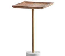 WOHNLING WL7.218 Beistelltisch Massivholz / Metall 35x35x55 cm