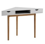 WOHNLING WL7.219 Schreibtisch 80x80x78 cm Weiß MDF