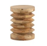 WOHNLING WL7.306 Beistelltisch 35x35x45 cm Mango Massivholz Natur gebleicht