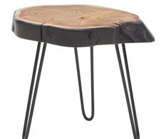 WOHNLING WL6.475 Beistelltisch Braun 40 cm x 32 cm x 40 cm