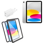 Apple iPad 11” 128GB silber + 4Smarts Active Pro Rugged Case + 4smarts Ladegerät 45W weiß