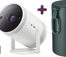 Samsung The Freestyle SP-LFF3C 2nd Gen. tragbarer DLP Beamer 550 LED Lumen inkl. Freestyle Case VG-SCLA00G
