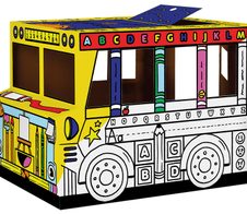 Bankers Box Ausmalbild Spielhaus Bus