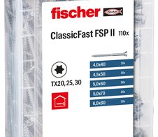 fischer Holzbauschrauben-Sortiment Profi-Box-Classic Fast SK TG TX 110-teilig
