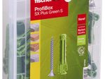 fischer ProfiBox - SX Plus Green S Dübel- und Schrauben-Sortiment 120 Stück