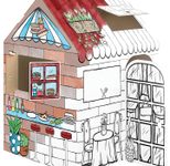 Bankers Box Ausmalbild Spielhaus Candyshop-Restaurant